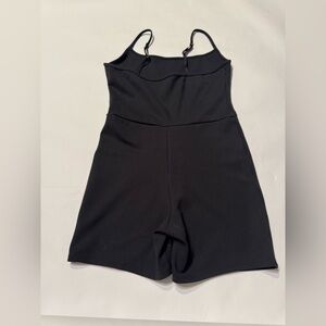Abercrombie Athletic Black Sleeveless One Piece Tank Romper Shorts Small Active